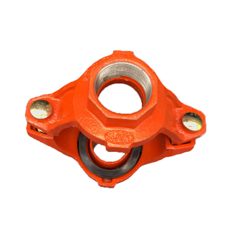 曲珞沟槽丝接机械四通内螺纹四通消防配件