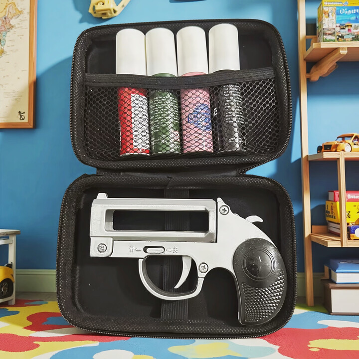 2025新款全金属户外露营探险辣辣罐驱狗防熊应急便携必备神器 守护者发射器+四个罐+收纳包