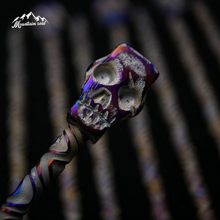 MOUNTAIN SOUL 山魂锻造钛地钉 户外露营帐篷钉EDC钛骷髅酷棍 骷髅 钛地钉