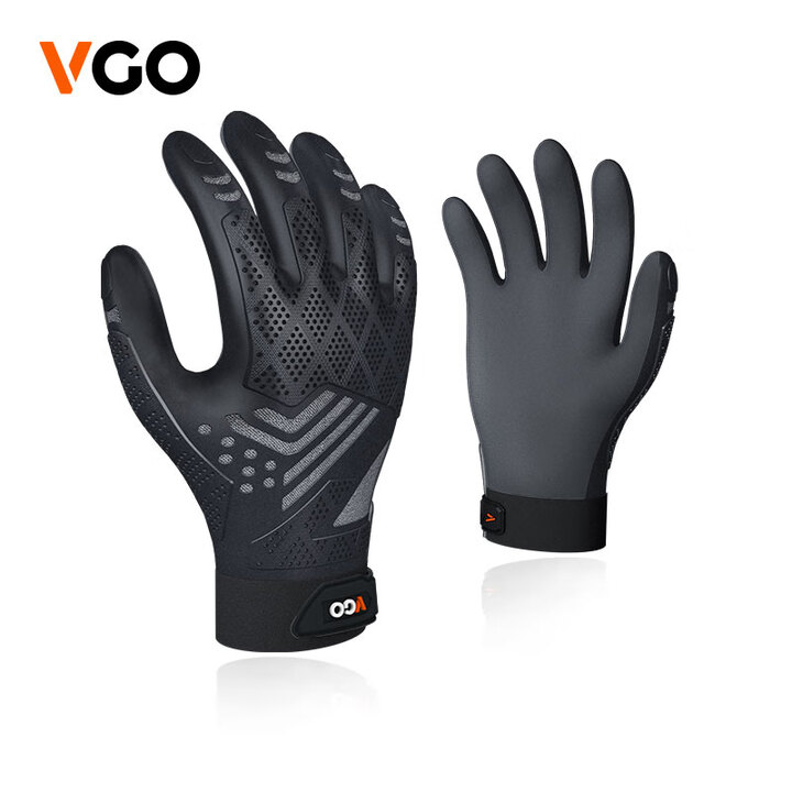 位高男士无缝注塑一体成型防护手套耐磨防泼水贴手缓冲击TP1105 黑色 XL