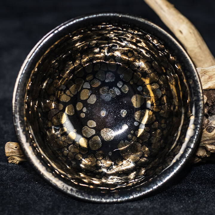 东院篱陶金油滴盏釉水肥润建盏名家黄上兴口径91cmj85
