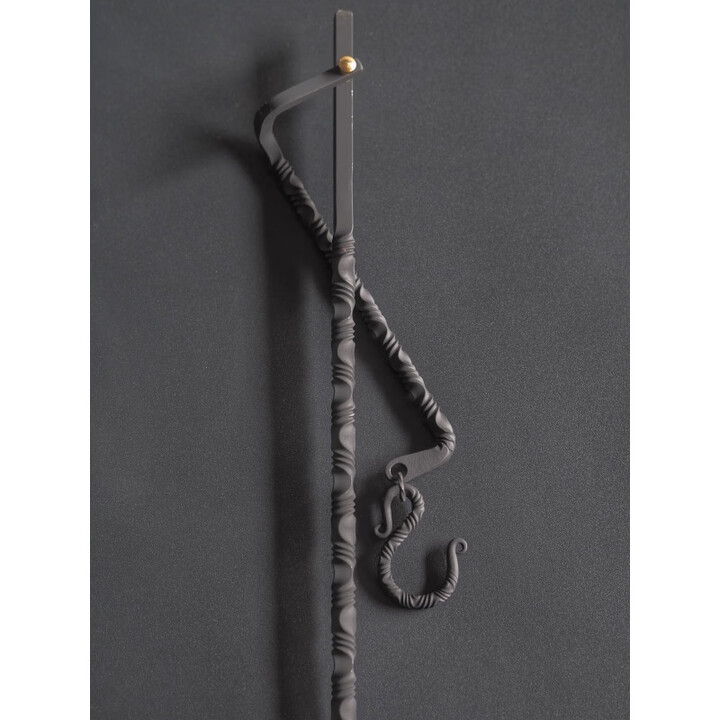 BK山魂Mountain soul钛扭纹黄铜蛇形露营折叠灯架汽灯煤油灯挂架 立杆扭纹折叠灯架