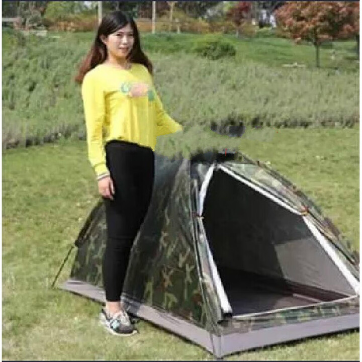 璞远单人帐篷小户外超轻1人室内迷彩防雨钓鱼便携装骑行露营防水 单人帐篷*1