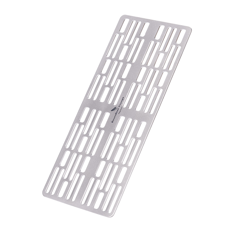 必唯纯钛烧烤架户外旅行野营便携小巧烧烤网野餐烤肉烤鱼网片露营 Ti2021C喷砂款