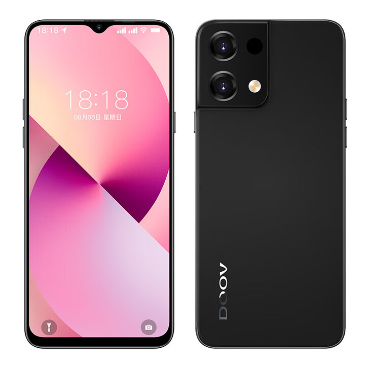 朵唯（DOOV） X9 全新 大电池学生机系统自带微信QQ快手抖音应用八开营销手机 X9 水墨灰 6.5英寸 5G全网通 8+128G 应用8开