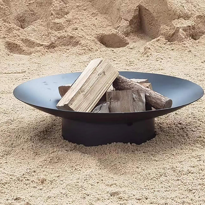 山头林村定做篝火炉 户外火盆 烤火炉家用 酒店花园庭院装饰 民宿篝火取暖 50cm黑色