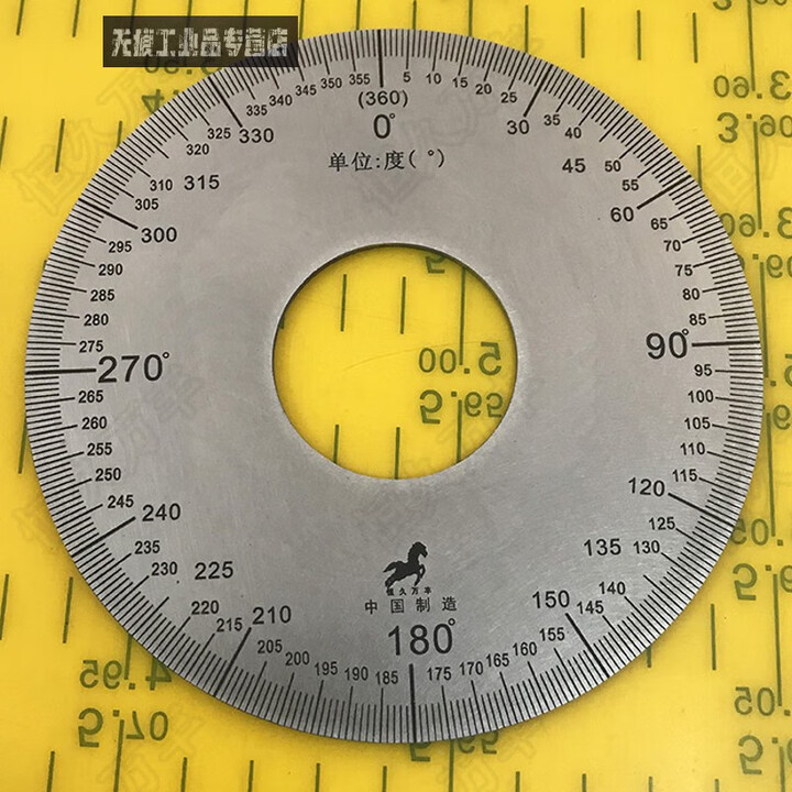 刻度盘360度角度盘圆形盘分度盘圆盘120x40x2 A001直销 定制 120#【图片 价格 品牌 报价】-京东
