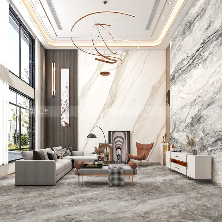 简一(GANI)简一卡拉拉金大板岩板大理石瓷砖9002700大尺寸瓷砖背景墙 订金具体价格以设计方案为【图片 价格 品牌 报价】-京东