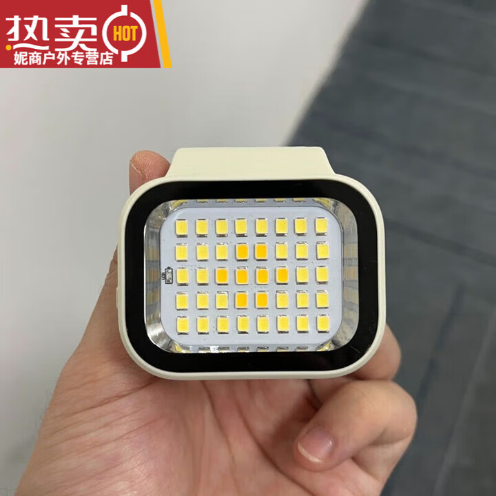 山力士威沃德同款便携磁吸灯 500流明户外运动露营夜钓遛狗应急  白色【LED标准版】