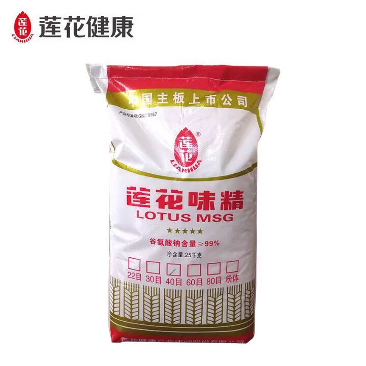 莲花味精无盐味精25kg批发大袋商用饭店炒菜味精50斤散装 50斤散装【图片 价格 品牌 报价】-京东