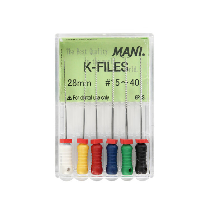 牙科K锉 马尼/MANI K锉/手用锉不锈钢手用K型扩大针根管锉 6支/盒 K锉25mm15-40#混号【图片 价格 品牌 报价】-京东