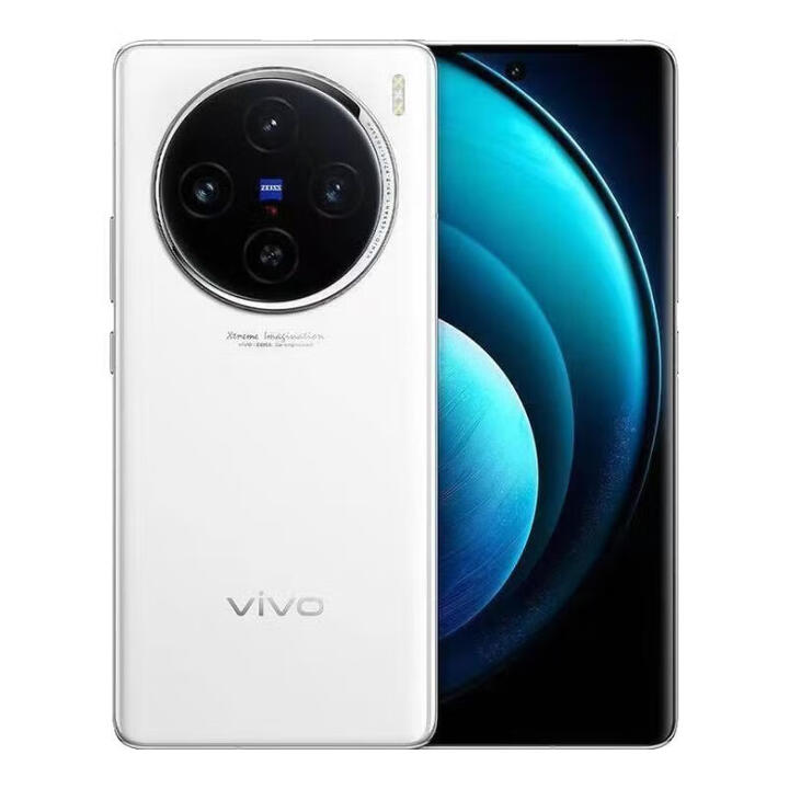 vivoX100/X100Pro 天玑9300旗舰芯 5400mAh蓝海电池 100W闪充 蔡司三摄系统 6.78英寸屏 专业影像旗舰 X100 白月光 16GB+512GB 单机+原装快充+店保一年
