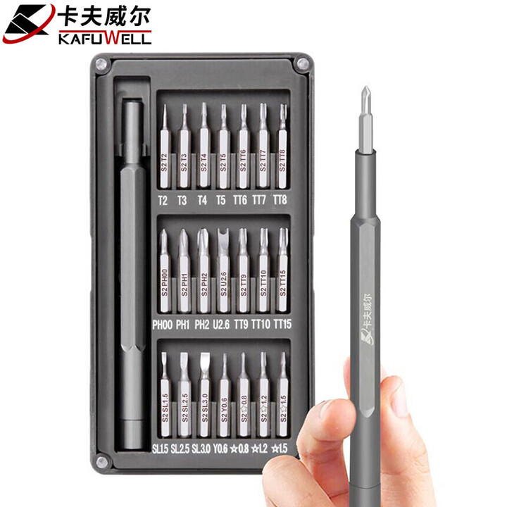 卡夫威尔精密钟表批螺丝批22件螺丝刀套装起子改锥批头组套PS292522件套精 精密螺丝批【图片 价格 品牌 报价】-京东
