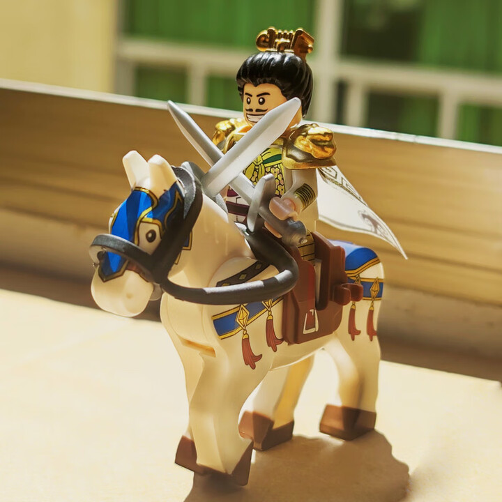 双鹰乐高三国小侠演义古代战车士兵第三方小人仔关羽马车男孩积木玩具 桔红色刘备+的卢【图片 价格 品牌 报价】-京东