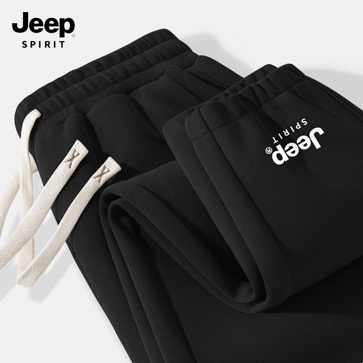 【JEEP SPIRITZ202502061013】JEEP SPIRIT吉普男款裤子深灰色春秋2025新款潮牌男士卫裤宽松休闲运动裤男【行情 ...