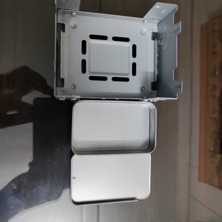 BMAD户外液体酒精炉固体德式卡片炉折叠便携式口袋式随身携带露营野营 银色卡片炉+防滴盒