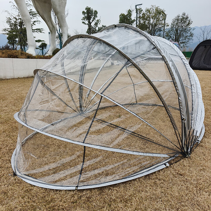 篷爸爸防风保温特色网红泡泡屋透明阳光小屋晒太阳钓鱼休闲帐开口可调节