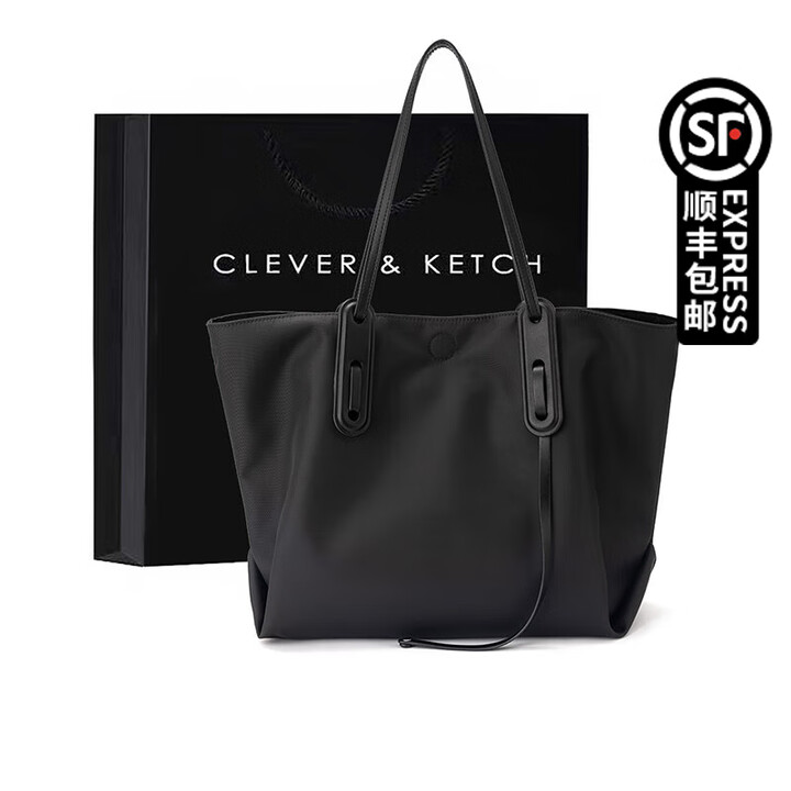 CLEVER & KETCH单肩包通勤托特包大容量包包女包手...