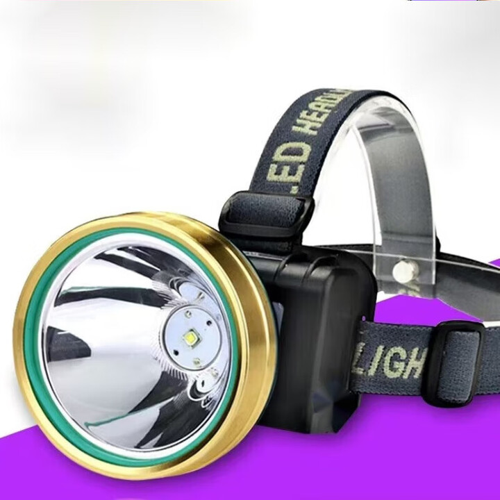 XMSJ头灯长续航72小时强光超长续航100000w防水60小时户外夜钓灯矿灯 R10白光巨亮顶配款 8CM大头灯+双锂电+TypeC数据线+头带