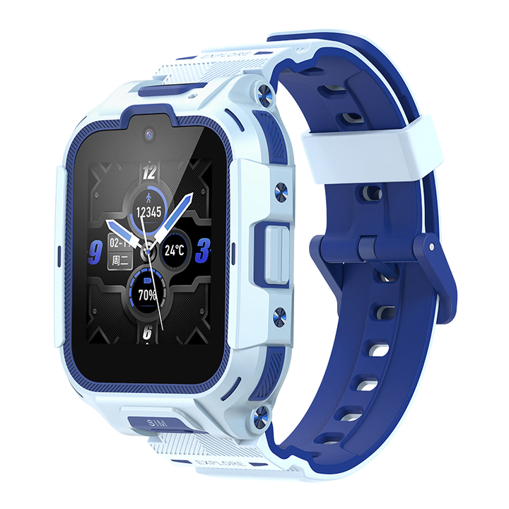 360儿童电话手表11X高清双摄防水GPS定位超长续航4G全网通视频通话可插卡学生初中生智能电子男女表蓝