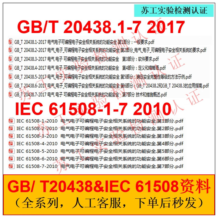 电子版】GB/T 20438.1-7资料 IEC 61508全套资料 gb/t20438&iec》【摘要 书评 试读】- 京东图书