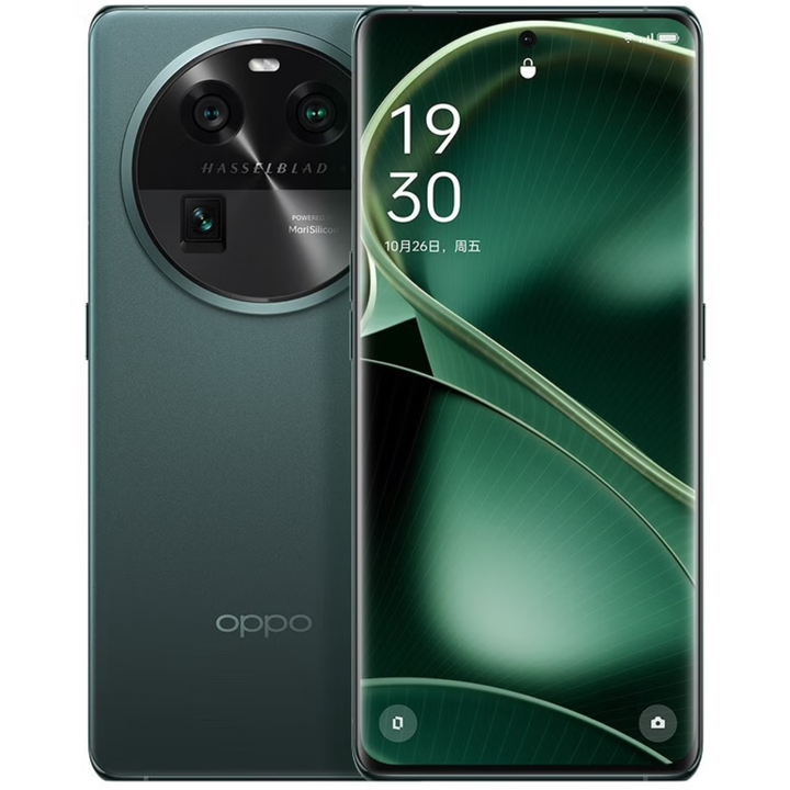 OPPOFind X6 超光影三主摄 4800毫安电池 80W闪充 天玑9200芯片 飞泉绿 12GB+256GB 单机＋原装80w快充＋店保1年