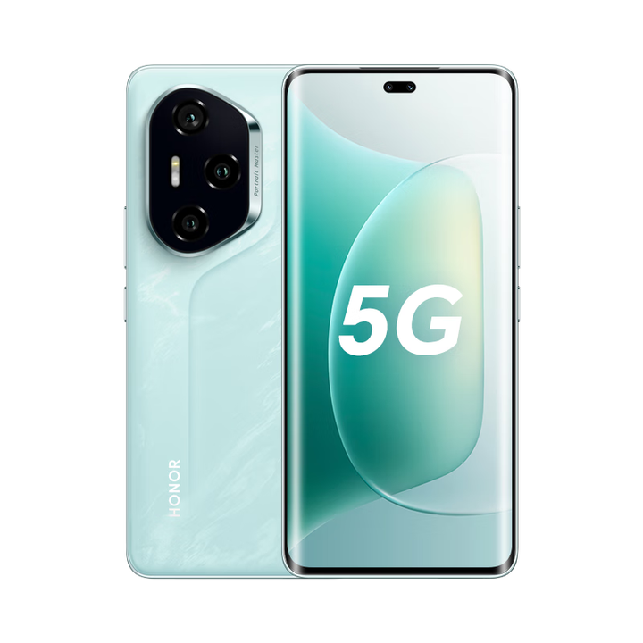 荣耀300Pro  单反级雅顾人像 绿洲护眼屏 第三代骁龙8 5GAI 拍照 茶卡青 12GB+512GB 单机+第三方品牌快充+全国联保