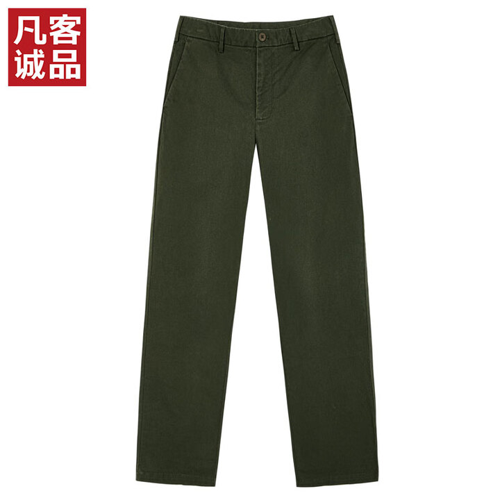 凡客诚品(VANCL)【雷总同款】凡客长绒棉轻弹直筒卡其裤 军绿色 L 175/84A【图片 价格 品牌 报价】-京东
