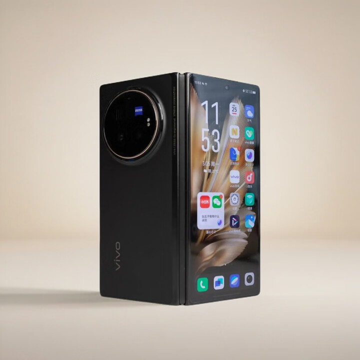 vivoX Fold3 Pro折叠5G手机双屏骁龙8蔡司影像蓝海电池 薄翼黑 12GB+256GB_套餐一+普通充