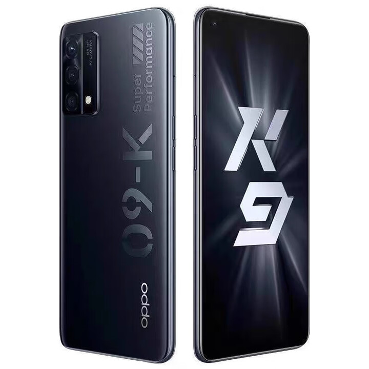 OPPO K9 5G手机 骁龙768G处理器 6400万三摄 65W超级闪充 智能手机   k9黑桃k【面部解锁】 8GB+128GB x 5G【9】新