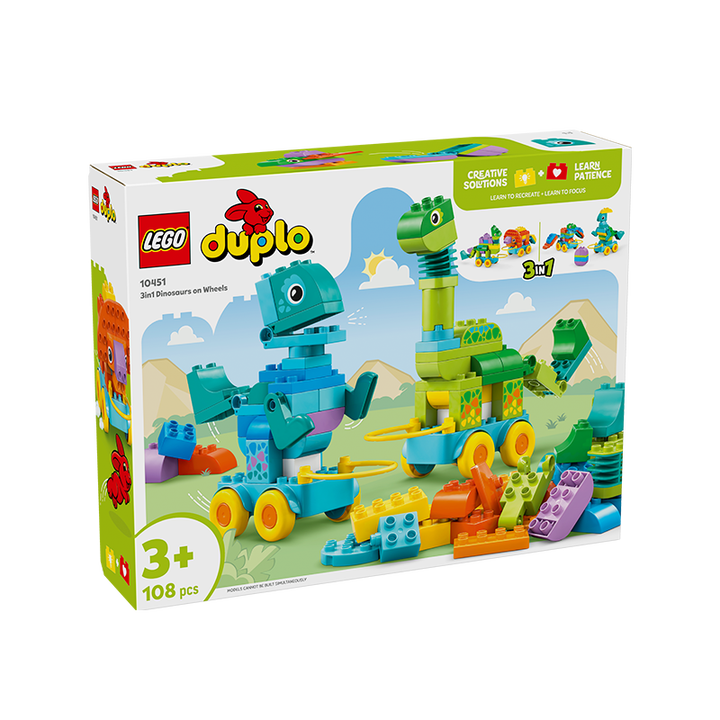 【乐高(LEGO)10451】乐高(LEGO)积木得宝10451 3合1趣动恐龙男女孩儿童玩具生日礼物大颗粒【行情 报价 价格 评测】-京东