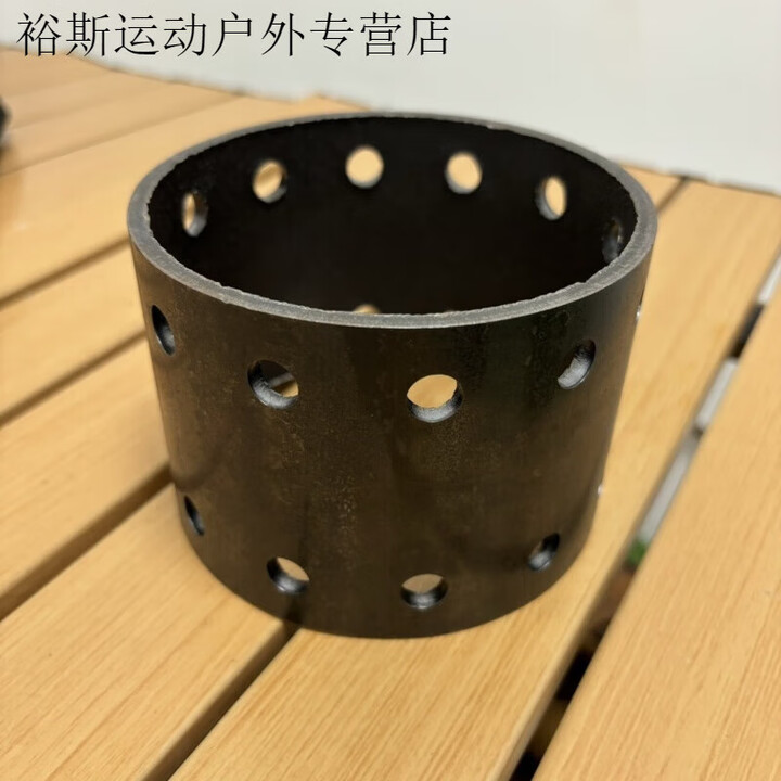 靠森（Kaooseen）柏潮抖音同款炭火炉复古取暖铸铁小圆炉气化户外炭茶炉便携式小钢 内胆直径11.5厘米高度8厘米(1斤)