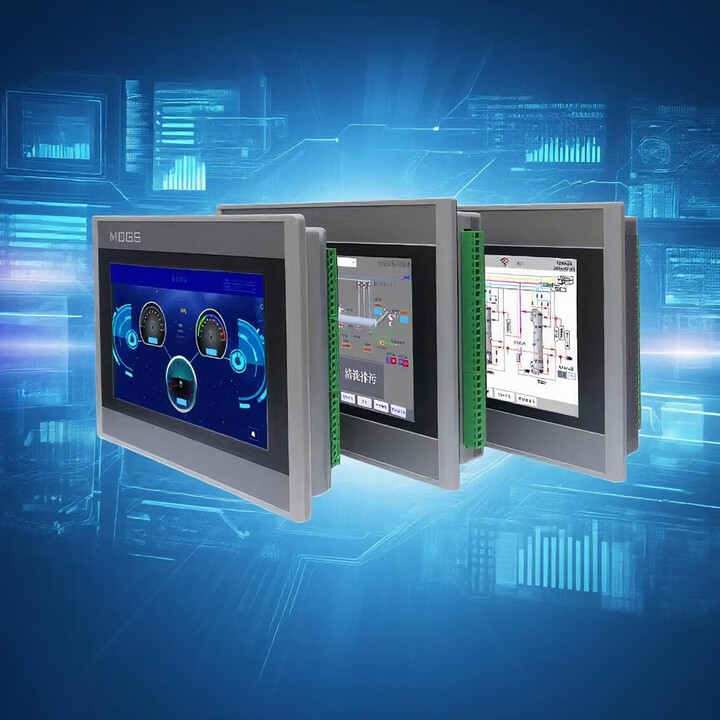 7寸物联网触摸屏plc一体机 fx3u兼容 30mr/6ad/2da