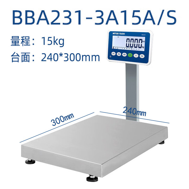梅特勒 托利多（METTLER TOLEDO）工业电子秤梅特勒-托利多BBA231-3B60A/S、TCS-150kg电子台秤 台面240* ...