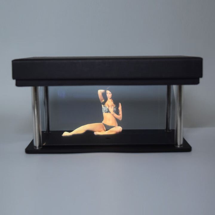全息3D手机投影仪全息投影手机3D投影 3D全息180度(隐藏版） 新款 黑色 灰塑