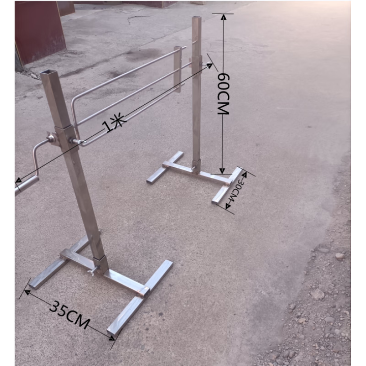 不锈钢烤全羊架子烤乳猪户外不锈钢烤架烤肉支架烤鸡木炭烤肉 烤羊腿架子承重35斤