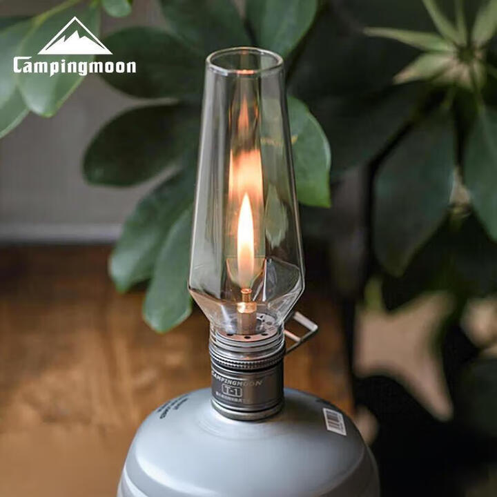 柯曼露营氛围气灯户外照明烛灯燃气灯野营复古扁气浪漫烛光灯T-1