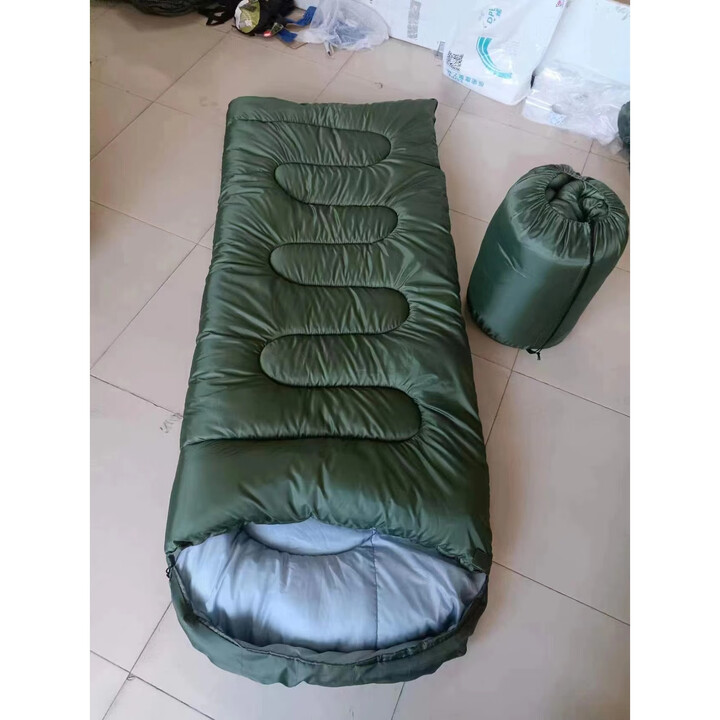 正品01温区睡袋 户外露营寒区棉睡袋保暖型零下10度拉练 侧面拉链1.3kg