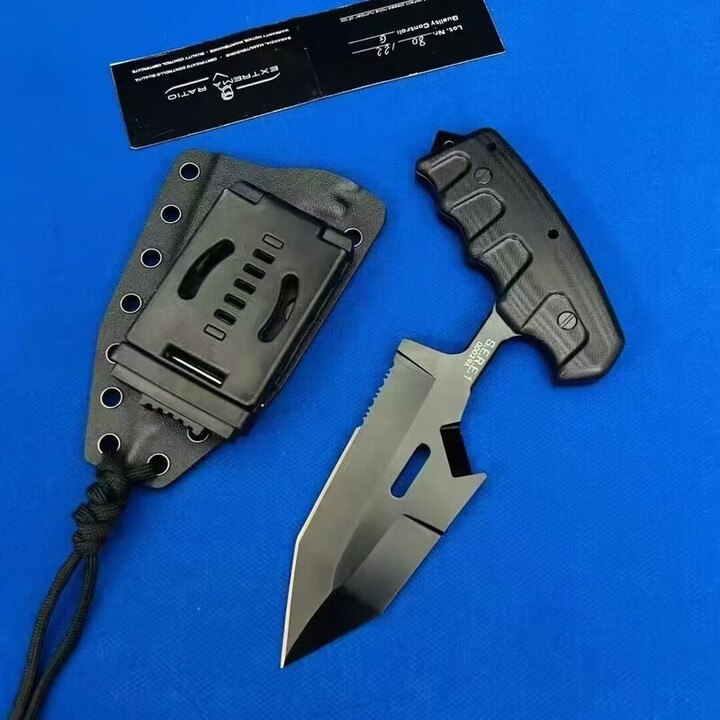 极端武力手刺户外刀一体龙骨多功能野外生存防身便携家用露营工具 标准 标准