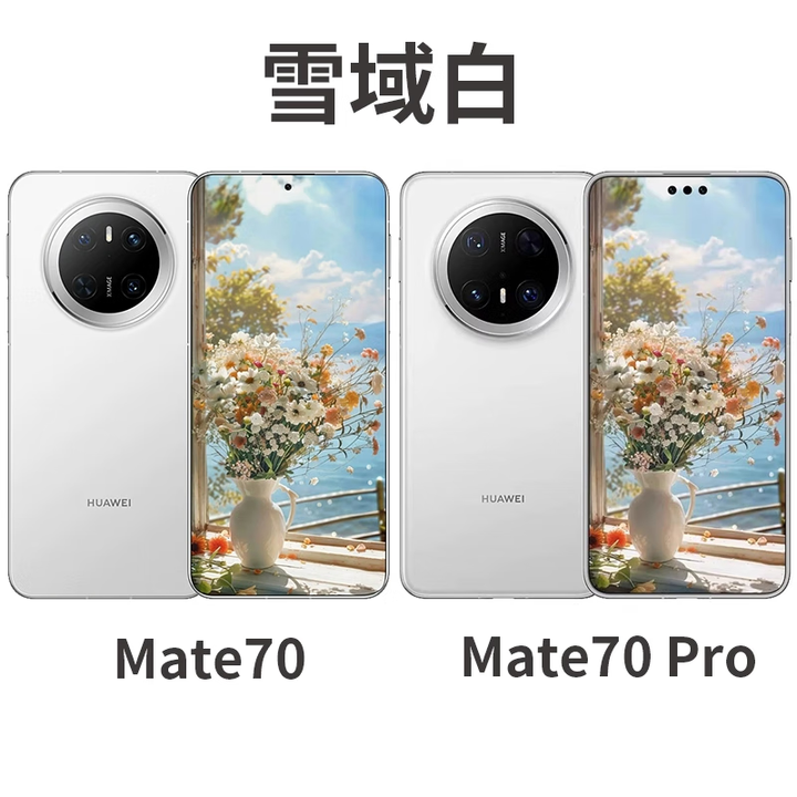 华为【现货速发】Mate70Pr鸿蒙AI手机正品激活旗舰mate70 mate70pro+手机 雪域白 12GB+1TB mate70Pro