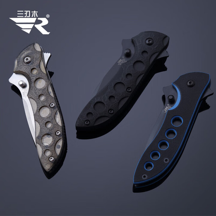 三刃木(sanrenmu)折刀7034高硬度折叠刀户外水果刀随身EDC折刀户外小刀60以 黑色 0以 黑色【图片 价格 品牌 报价】-京东