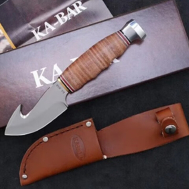 刀治郎卡巴1234户外刀一体龙骨多功能野外生存高硬度防身便携家用露营刀