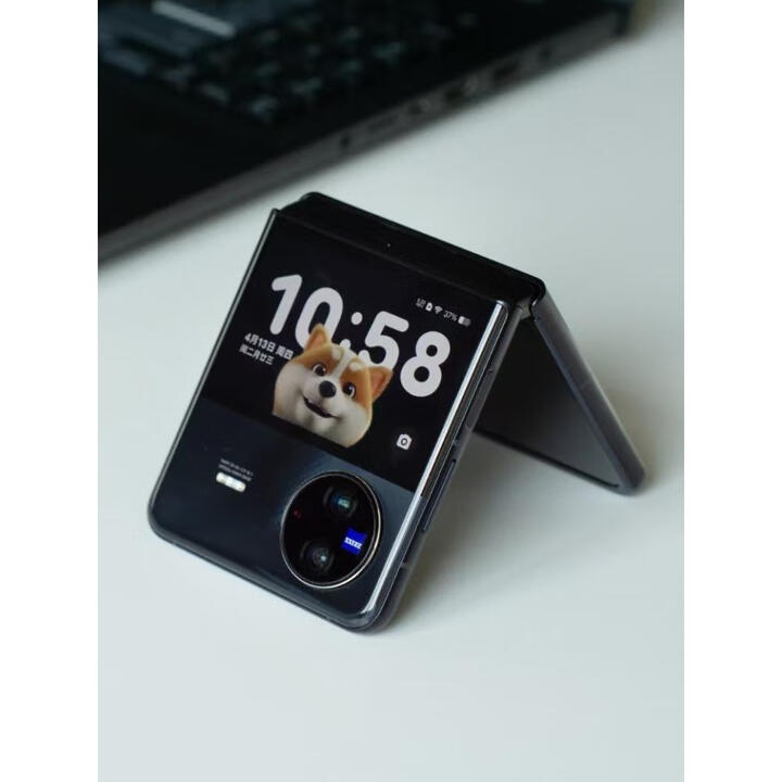 vivo展机X Flip 5G小折叠屏xflip拍照双屏幕智能  Xflip手机 钻黑 12GB+256GB