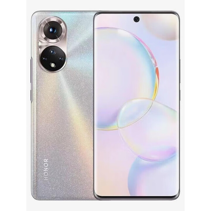 荣耀50手机全网通5G曲面屏幕像素高通骁龙778处理器双卡双待拍照机 荣耀50初雪水晶5G 12GB+256GB