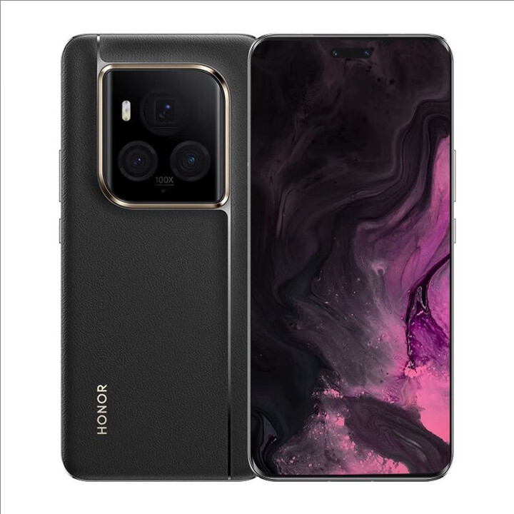 荣耀新款 Magic6 至臻版金刚巨犀玻璃单反级鹰眼相机5G手机 墨岩黑 16GB+512GB展示