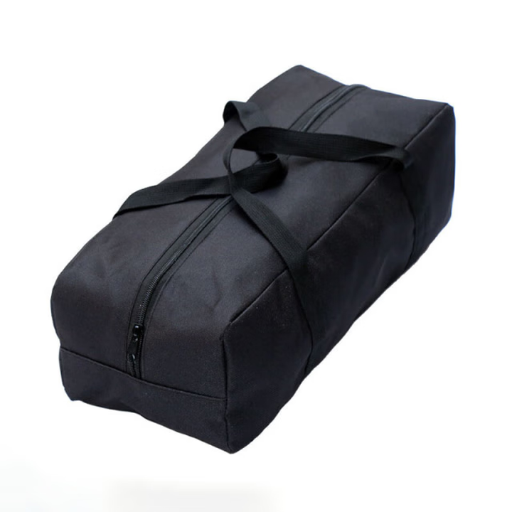牛津布户外露营野餐收纳袋天幕折叠桌椅帐篷床垫杂物鱼具收纳背包 黑色收纳袋【60*31*24】