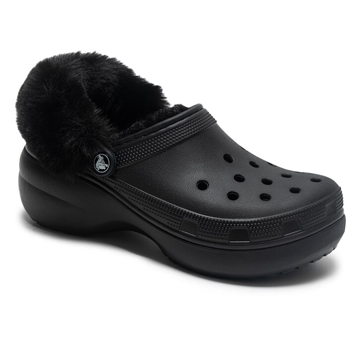 卡骆驰(CROCS)洞洞鞋女鞋2026春秋新款经典云朵暖棉Clog加绒保暖运动拖鞋 212854-001 34-35【图片 价格 品牌 报价】-京东