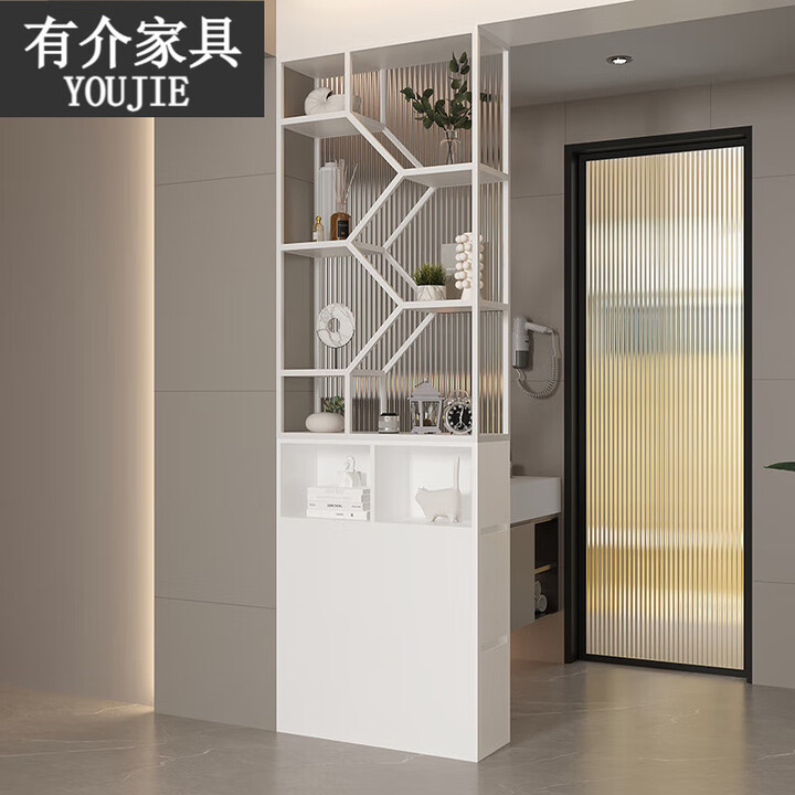有介新款轻奢入户玄关柜客厅隔断柜现代简约玄关柜入户门厅柜玻璃屏风 带柜子100*20*220(下单备注款式) 整装【图片 价格 品牌 报价】-京东