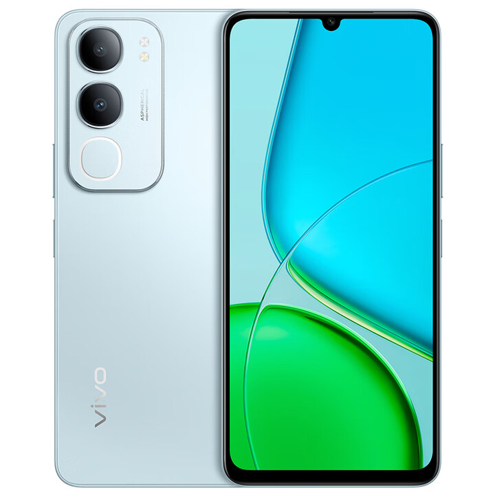 vivoY37t 新品5G手机 6000mAh五年长寿大电池 SGS五星抗摔认证 长辈功能 多场景NFC 琉璃青 8GB+256GB 官方标配