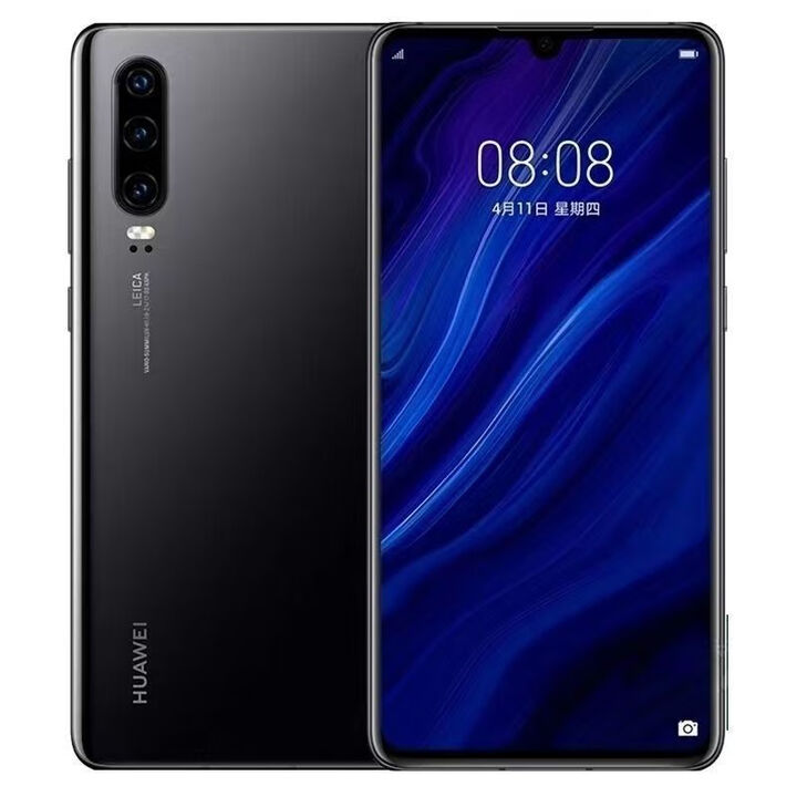 华为（HUAWEI）P30双卡鸿蒙4G麒麟980芯片6.1英寸屏学生工作游戏手机 7.6mm超薄机身 9[新] p30黑色 6GB+128GB